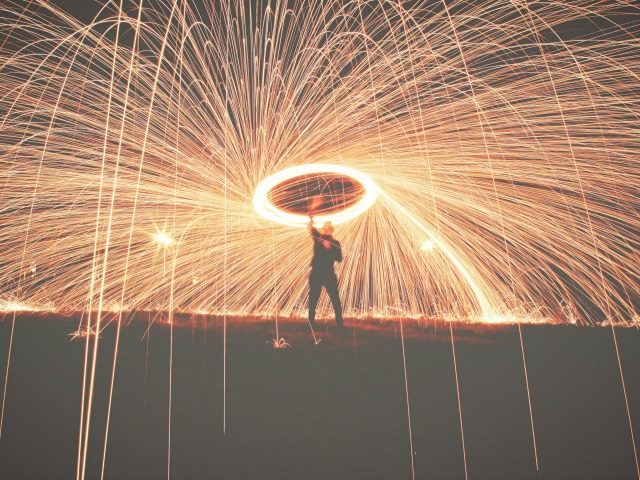 spectacular light show