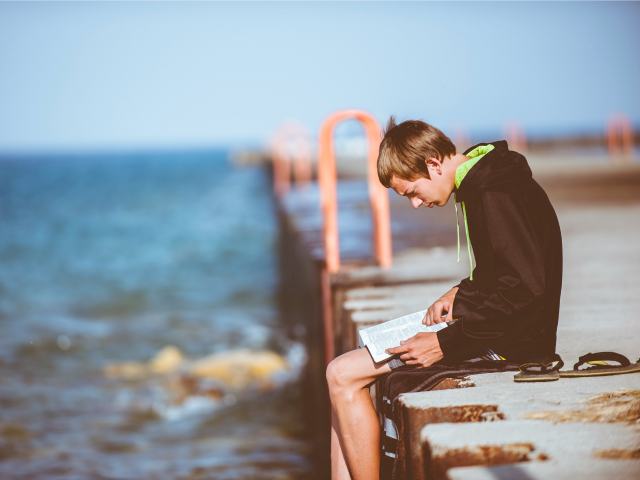 sitting on the dock of the bay