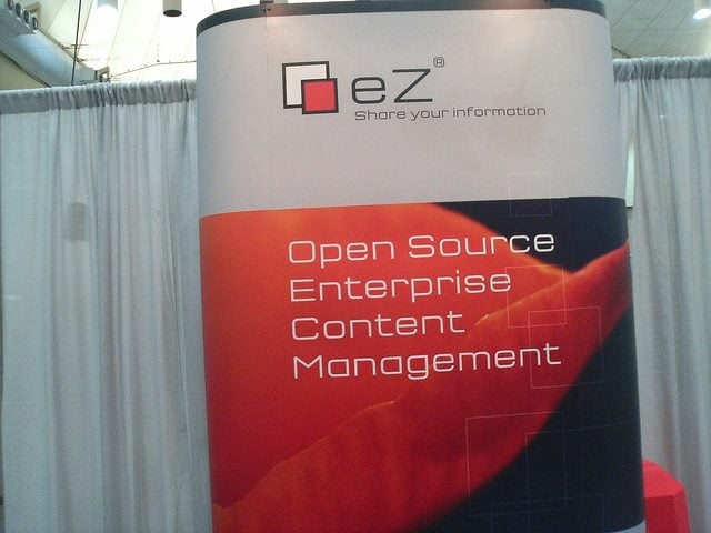 ez systems booth at tech conference