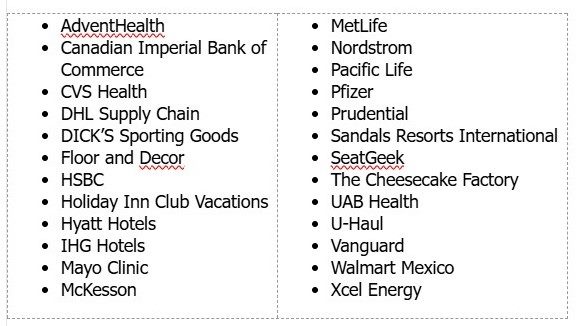 medallia experience 25 brand participants