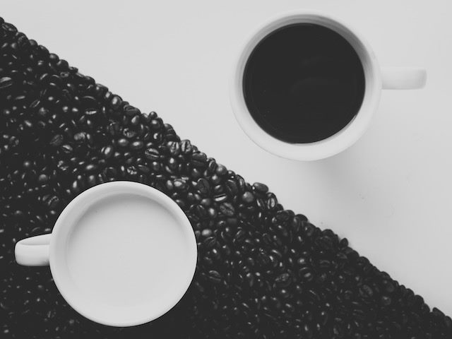 yin/yang coffee photograph