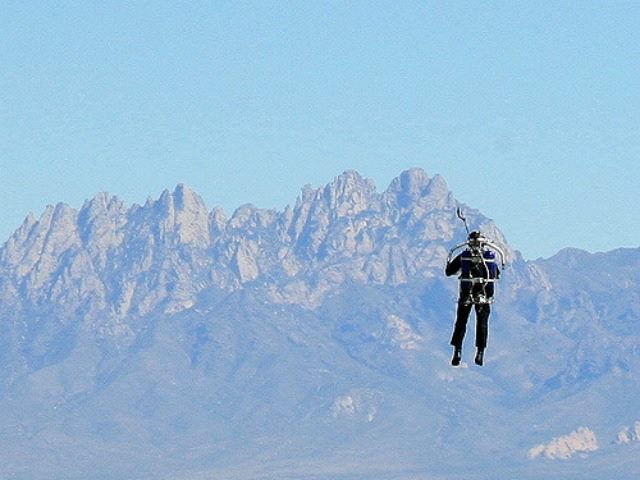 man with a jet pack
