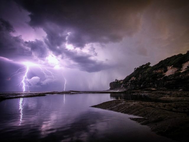 lightning strikes