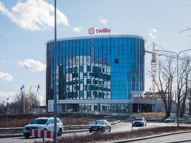 Twilio building in Tallinn, Estonia, shot from the outside.  