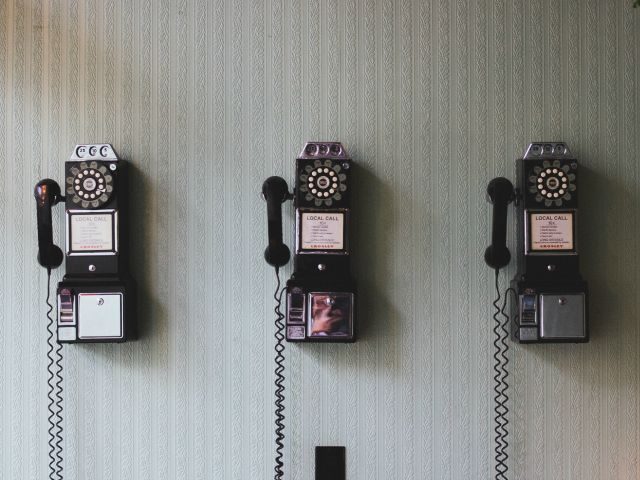 3 pay phones