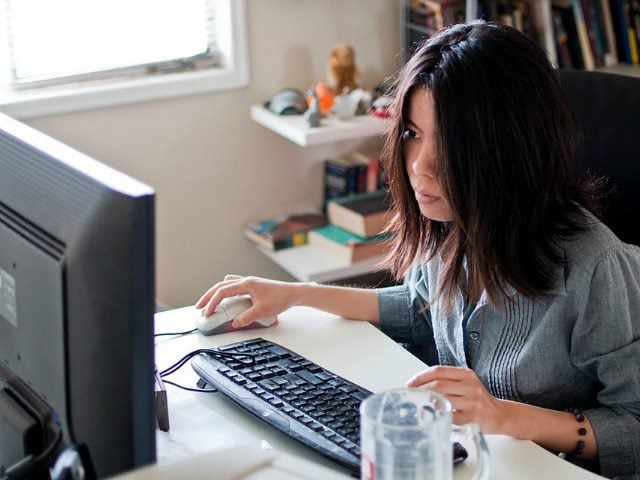 woman at work
