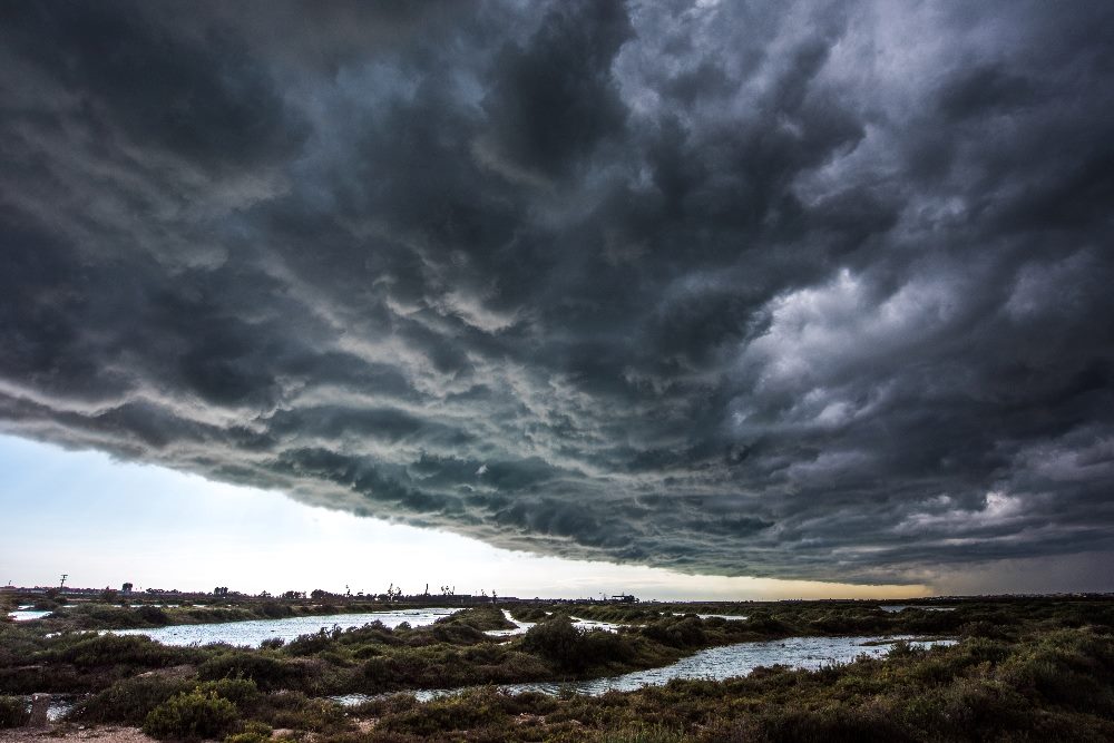 Dramatic Clouds and fields in Cadiz, South of Spain, in piece about recent Google AI crisis.