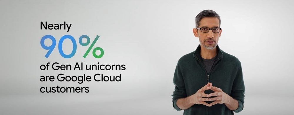 Nearly 90 percent of Gen AI unicorns are Google Cloud customers