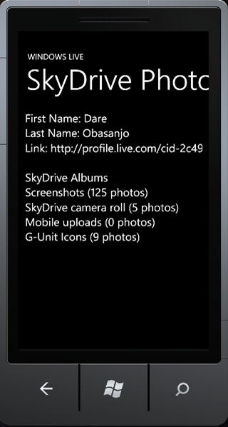 A demo of Live on a mobile