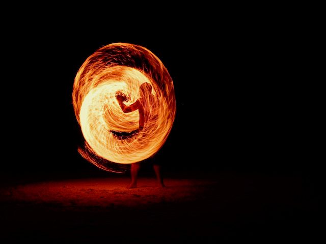 fire dancing