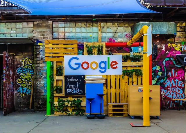 A Google stall in Germany. 
