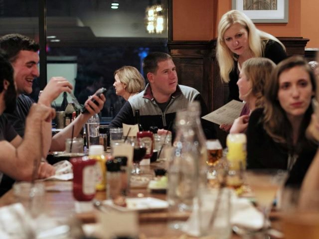 people dining in a restaurant