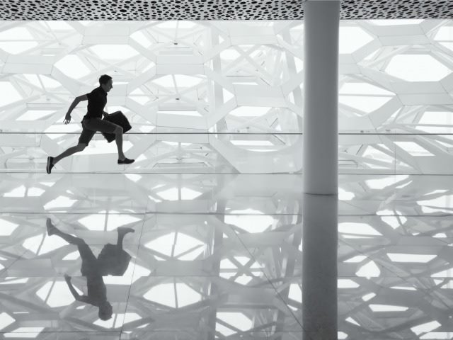 Running for the plane