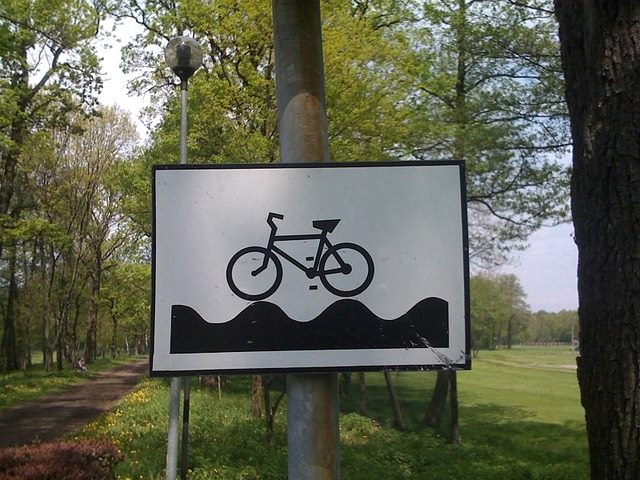 Bumpy bike trails
