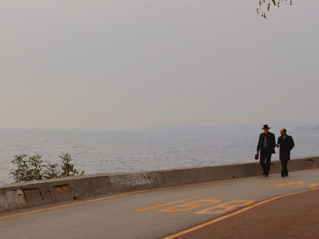 walking and talking with a friend