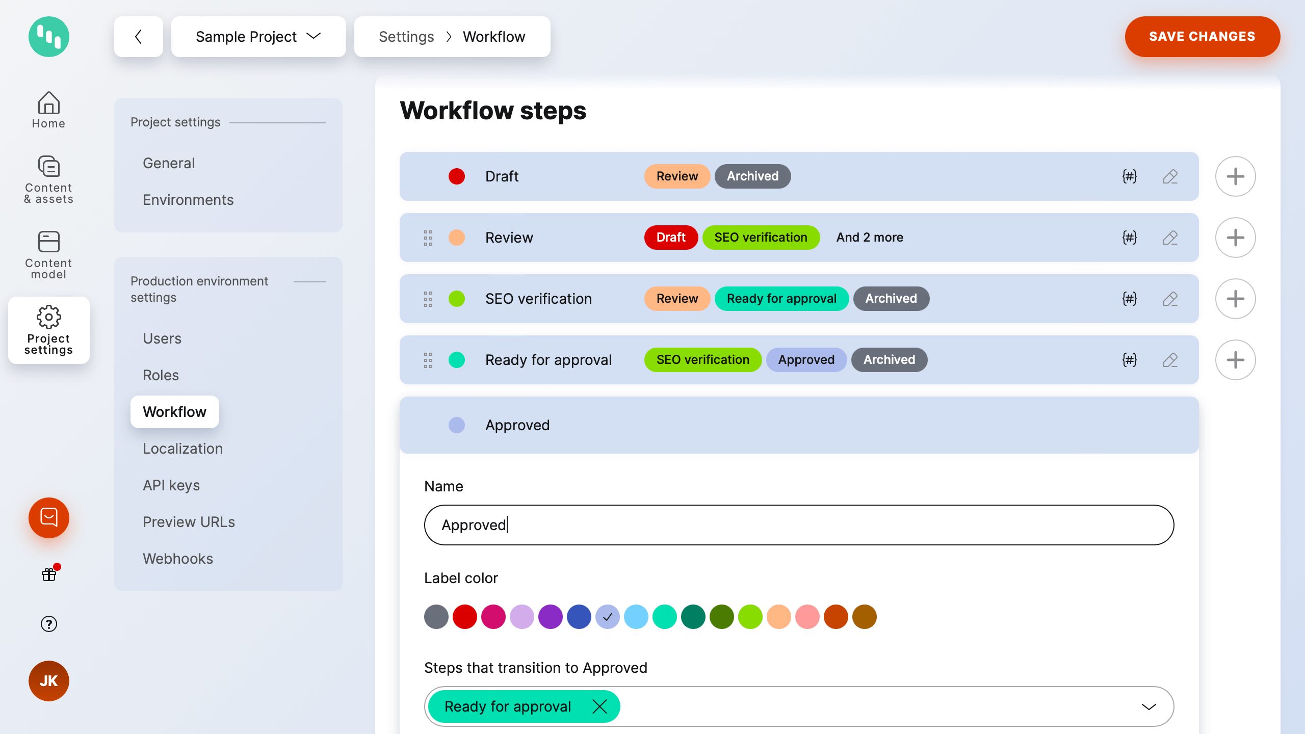 kontent article 1 workflows