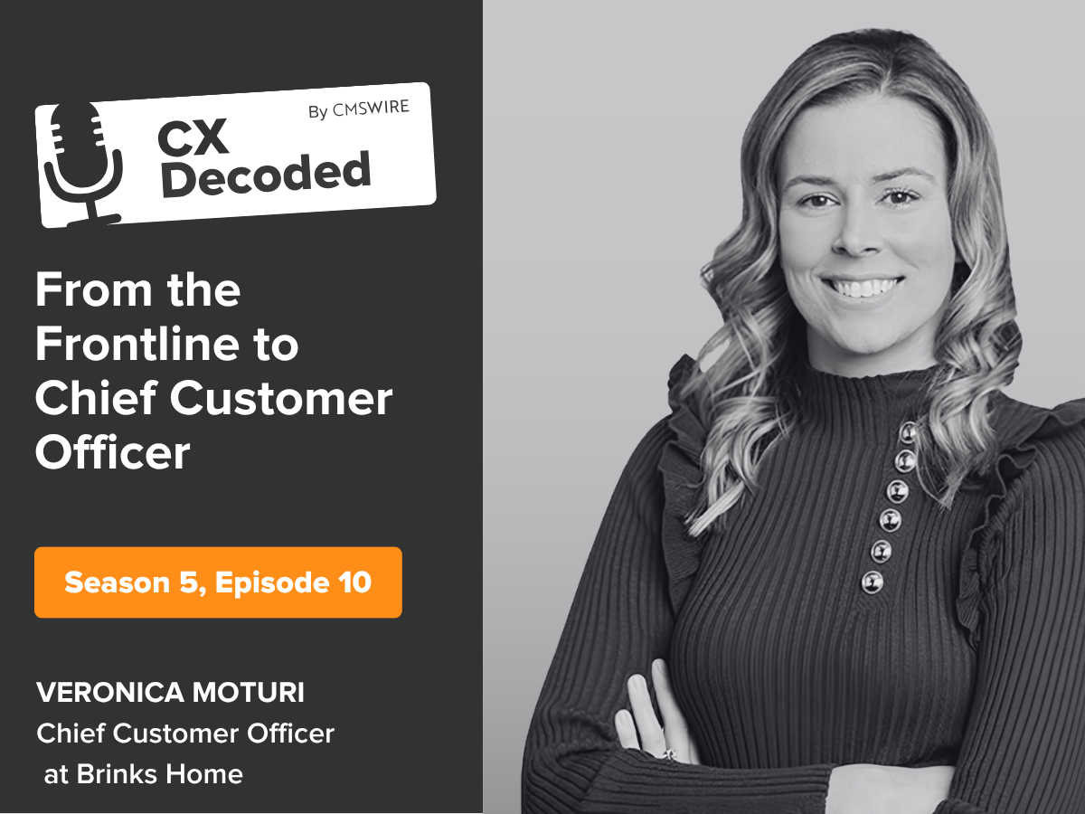 CX Decoded by CMSWire, Season 5 Episode 10, "From the Frontline to Chief Customer Officer" — Veronica Moturi, chief customer officer at Brinks Home