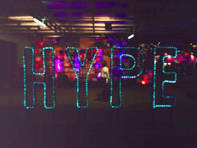 bedazzled hype sign