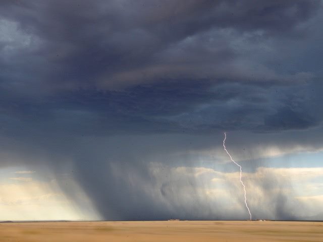 storm brewing in the distance