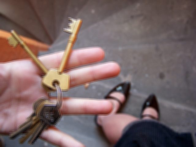 skeleton keys in hand