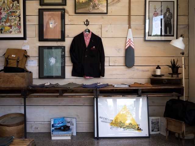 interior of a men's retail store