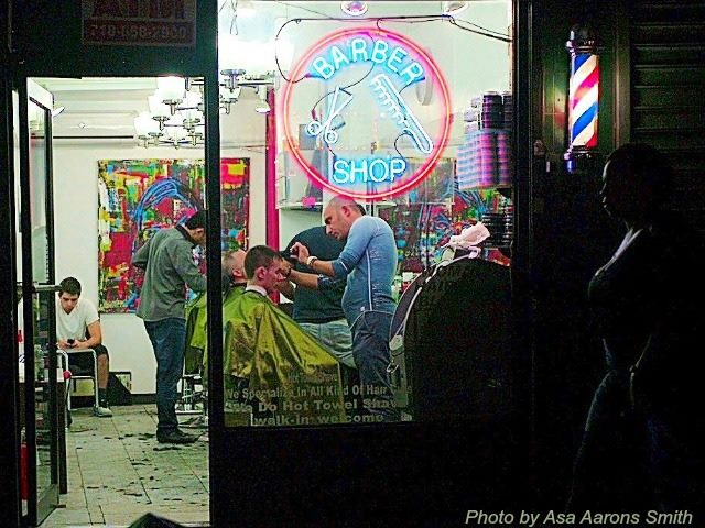 24 hour barber shop by Asa Aarons Smith