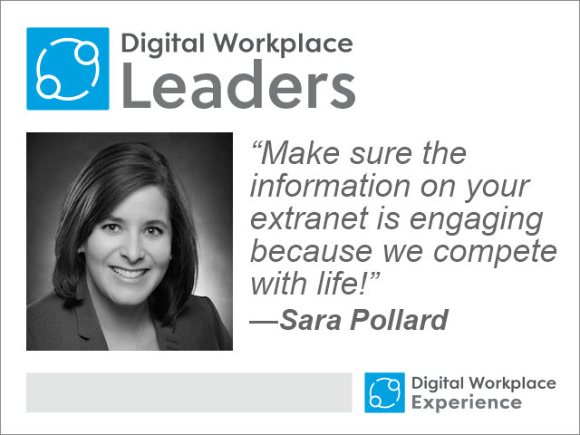 Digital Workplace Leader Sara Pollard, senior manager of digital strategy and brand engagement at Walmart