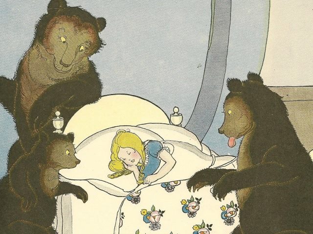 “Goldilocks asleep” by in pastel is licensed under CC BY 2.0