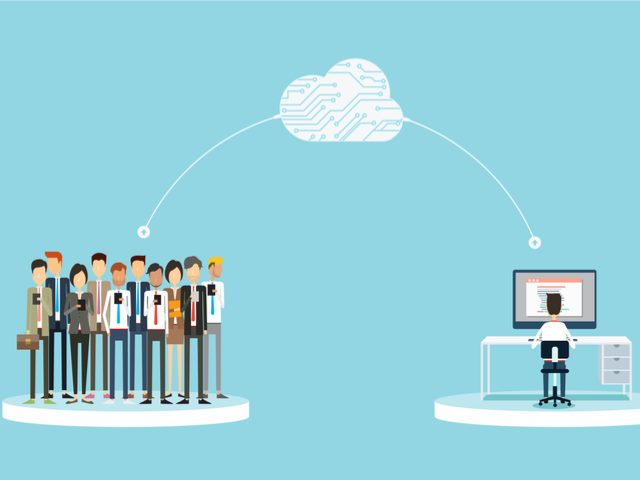 Customer's in one place and their data being moved through the cloud into a CDP