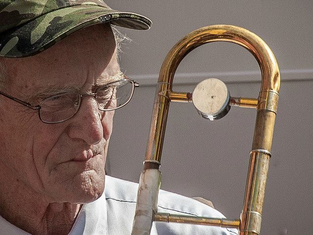 sad trombonist