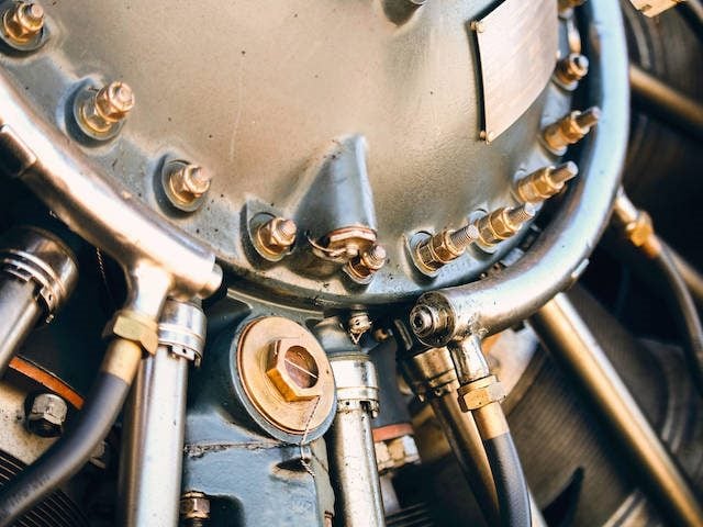 close up shot of gears