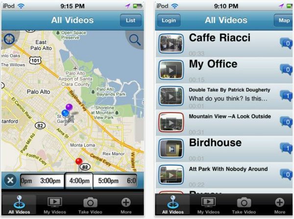 BitFlx interface on iPhone