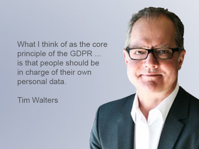 Tim Walters of The Content Advisory shared his thoughts on the GDPR
