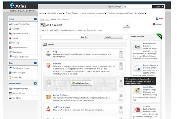 Ingteract Intranet Hopage Apps and Widgets.jpg