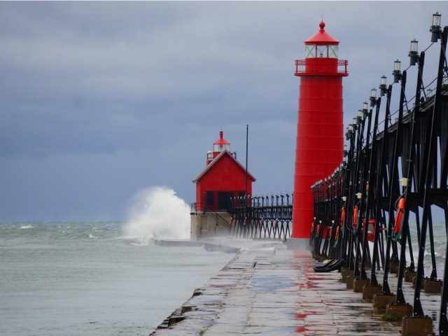 red lighthouse
