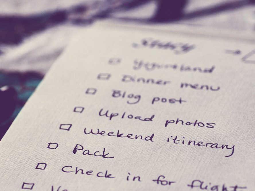 a long to do list