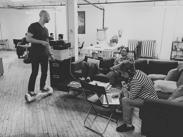employees at work
