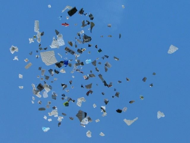 paper in the wind