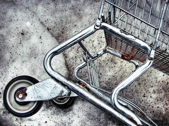 abandoned shopping cart