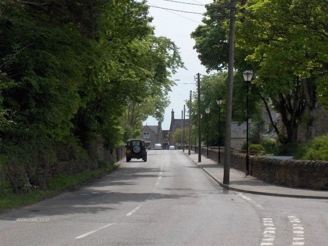 road with a car in the distance