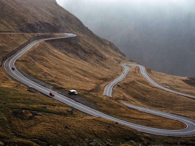 steep road