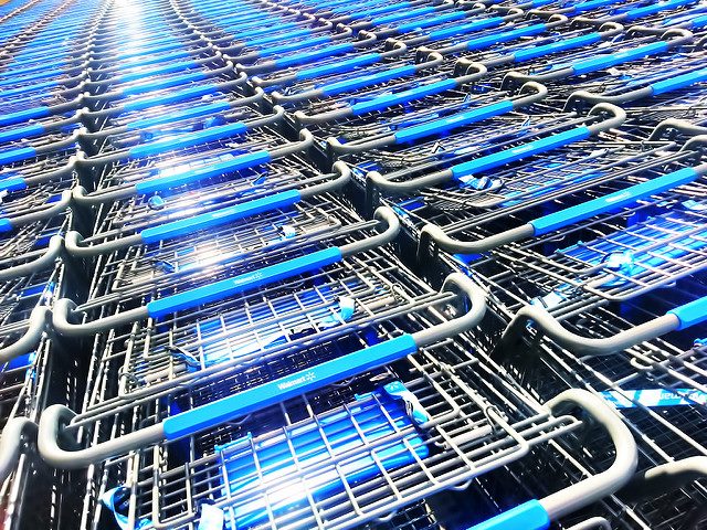 Walmart shopping carts