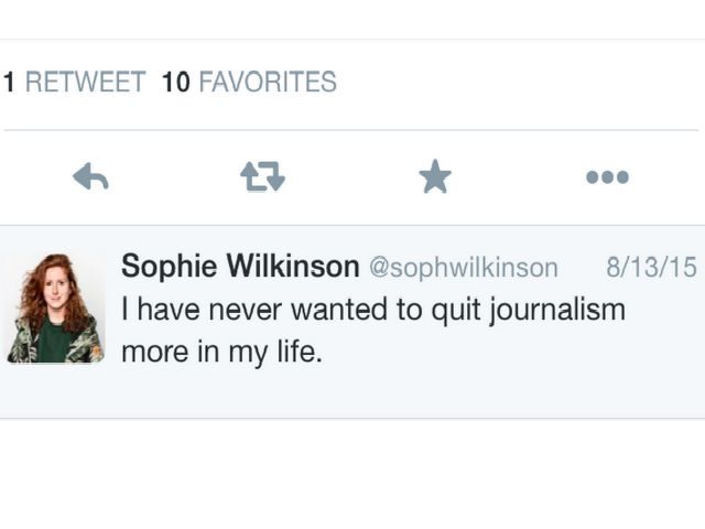 sophie wilkinson tweet
