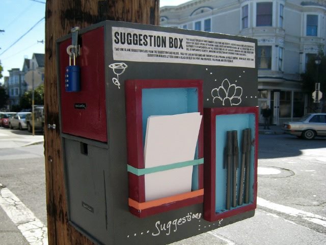 suggestion box