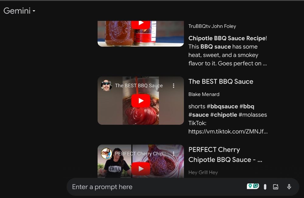 A screenshot of a YouTube preview page using the Gemini YouTube Extension.