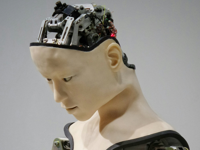 White and brown humanoid robot and the uncanny valley