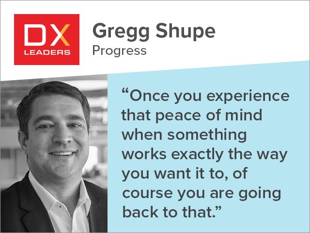 Gregg Shupe of Progress: "Once you experience that peace of mind when something works exactly the way you want it to, of course you are going back to that."