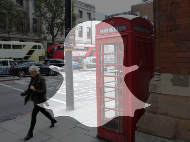 snap logo on a London street scene