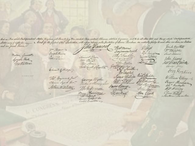 signers of the declaration of independence