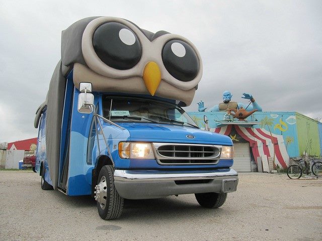 Hootsuite shuttle bus.